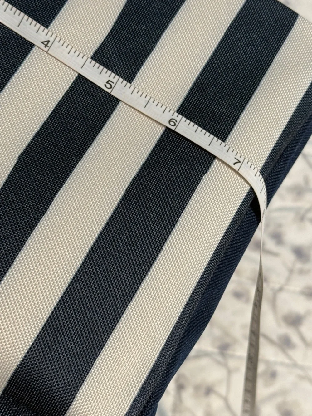 Striped Navy and White thirty one Fabric Storage Bin